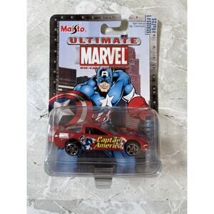 Maisto Ultimate Marvel Captain America Chevrolet Corvette Red Diecast Chevy 1/64